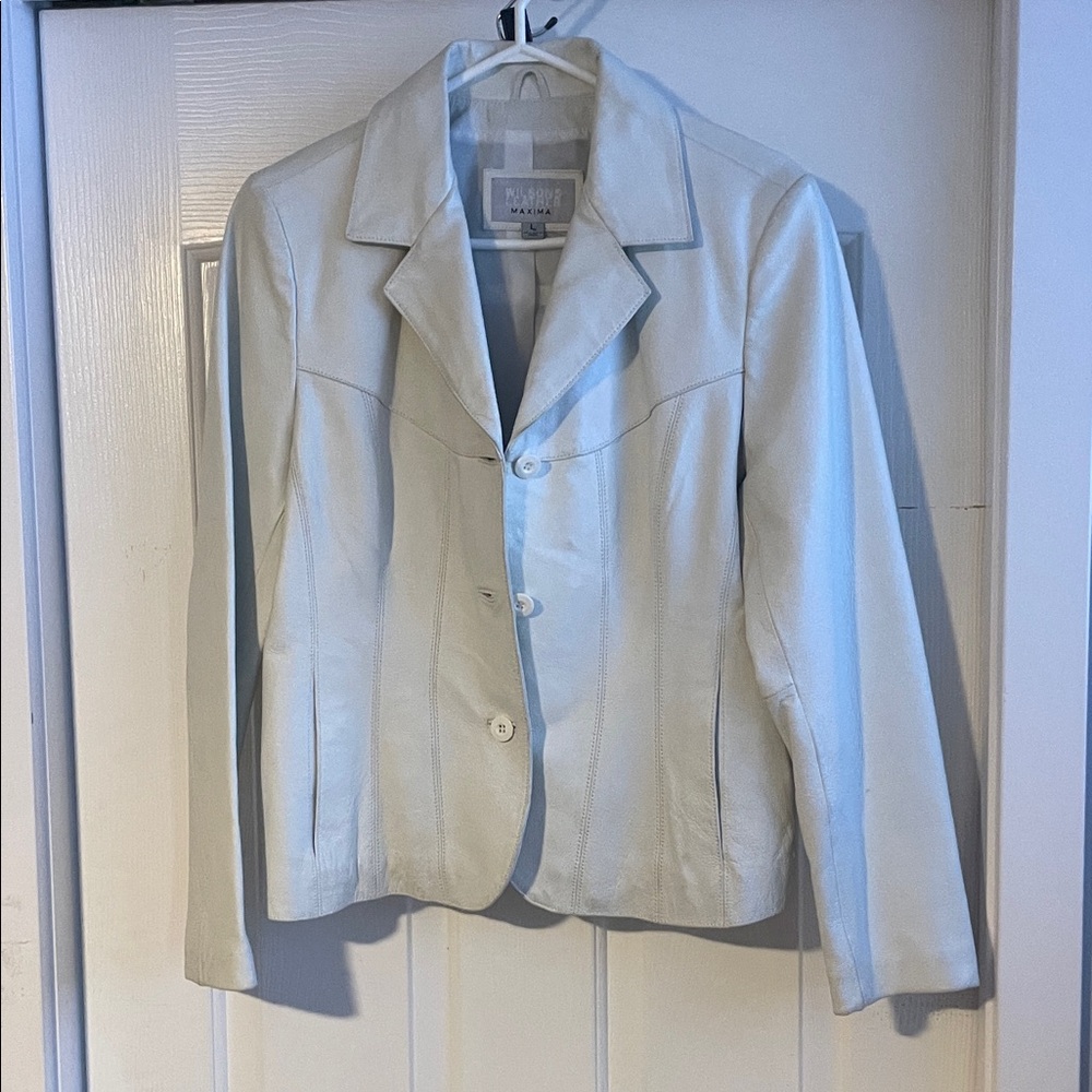 Wilson, leather blazer style jacket